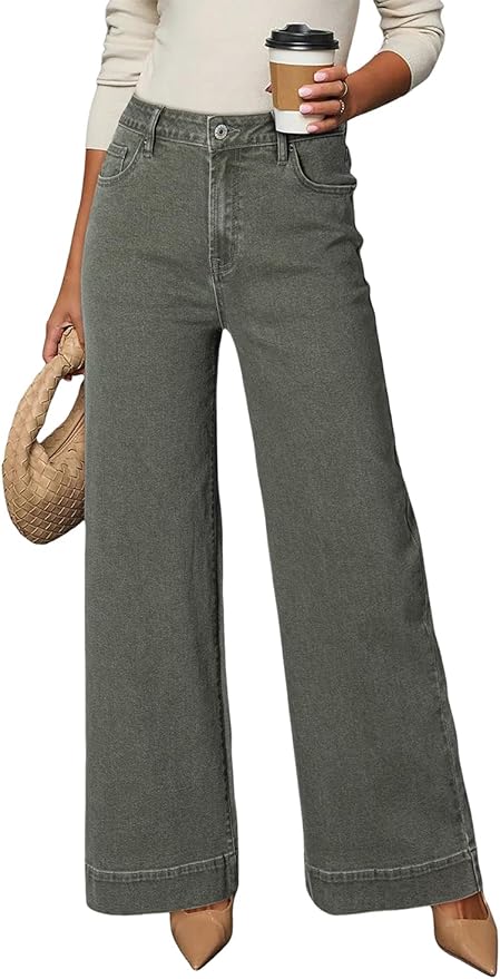 Dokotoo High Waisted Wide Leg Stretch Jeans